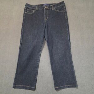 Bandolino Blu Mandie Classic Fit Jeans Womens‎ 14 Dark Wash Straight Leg Denim